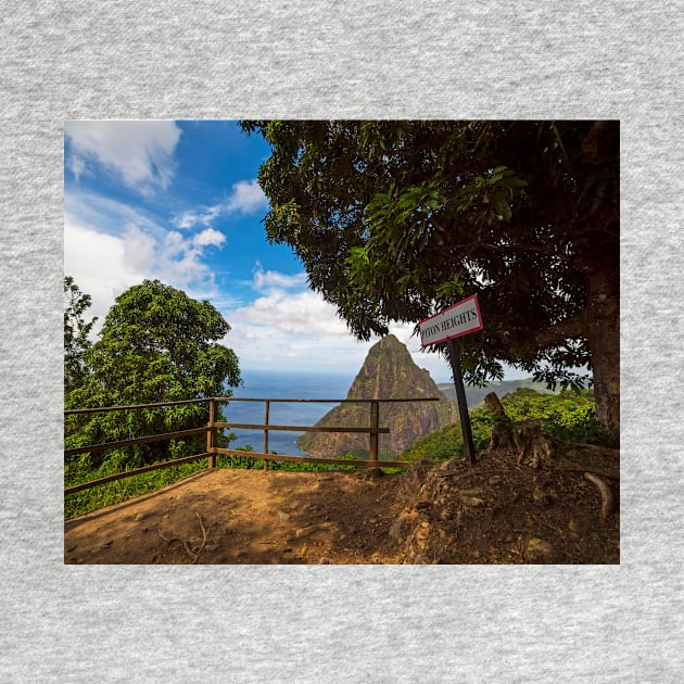 Petit Piton from the Tet Paul Nature Trail Saint Lucia by WayneOxfordPh